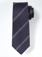 Banana Republic Sketch Stripe Tie - Navy