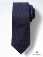 Banana Republic Monogram Textured Geo Silk Nanotex Tie - Navy