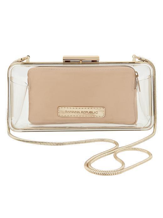 Banana Republic Lucite Clutch - Clear