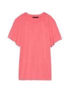 Banana Republic Womens Soft Stretch Flutter-sleeve T-shirt Coral Glory Size M