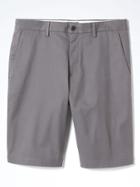 Banana Republic Mens Emerson Straight Stretch Cotton Short - Gray