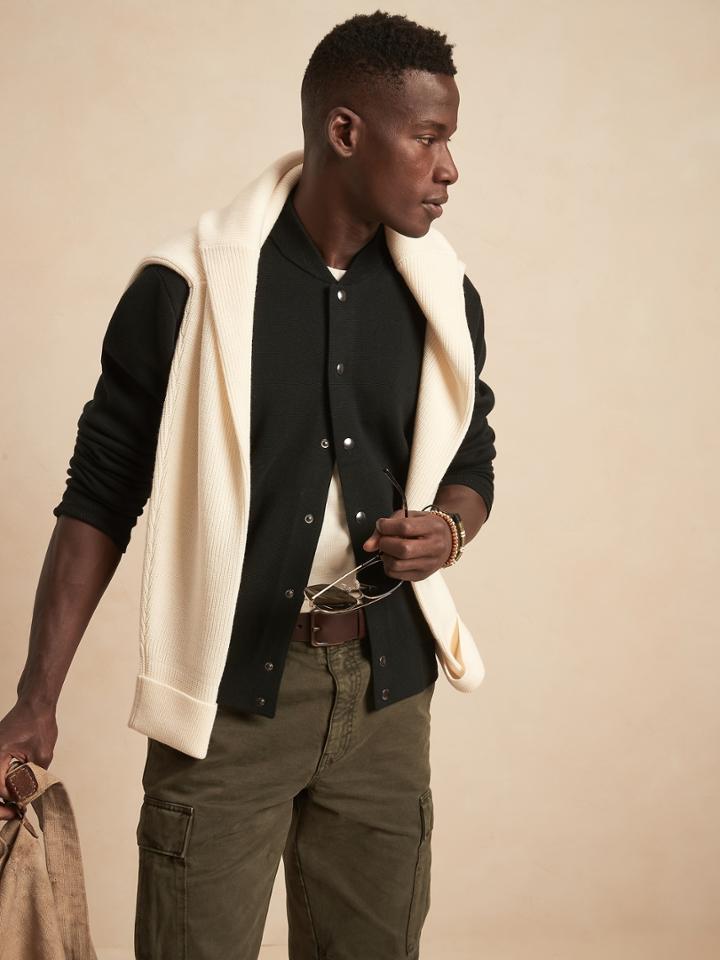 Varsity Sweater Jacket