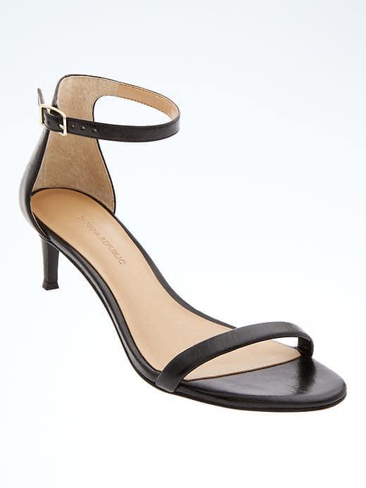 Banana Republic Kitten Heel Sandal - Black