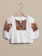Baby Embroidered Linen Blouse