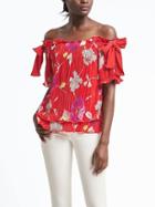 Banana Republic Womens Floral Off Shoulder Top - Floral