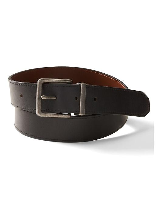 Banana Republic Mens Reversible Leather Belt Black & Cognac Size 40