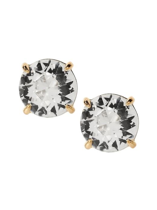 Banana Republic Womens Birthstone Stud Earring April - Diamond Crystal - Diamond Crystal Size One Size