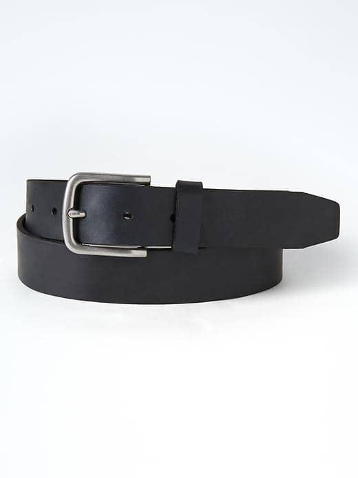 Banana Republic Mens Classic Leather Belt - Navy