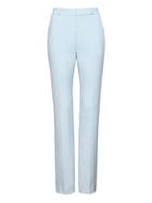Banana Republic Womens Logan Trouser-fit Machine-washable Italian Wool Blend Pant Ice Blue Size 20