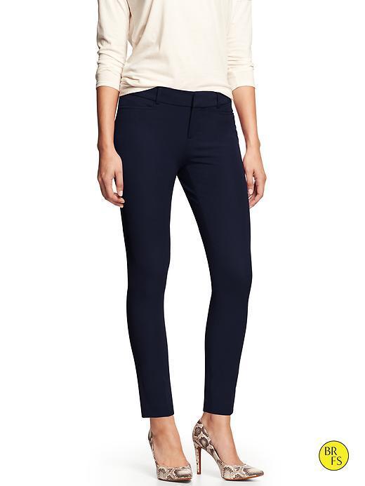 Banana Republic Womens Factory Sloan Fit Crop Size 6 - True Navy