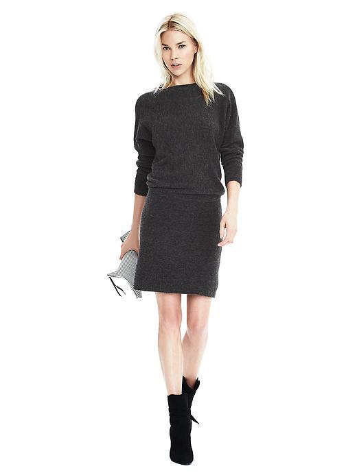 Banana Republic Womens Relaxed Top Sweater Dress - Gray