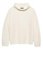 Banana Republic Womens Boiled Wool Turtleneck Sweater Ivory White Size Xs