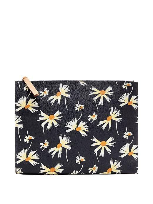 Banana Republic Large Preppy Navy Zip Pouch - Preppy Navy
