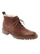 Banana Republic Mens Roderick Shearling-lined Chukka Boot Brown Size 8