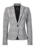 Banana Republic Womens Petite Classic-fit Plaid Bi-stretch Blazer Plaid Size 00