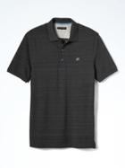Banana Republic Mens Slim Pique Polo - Concrete Gray