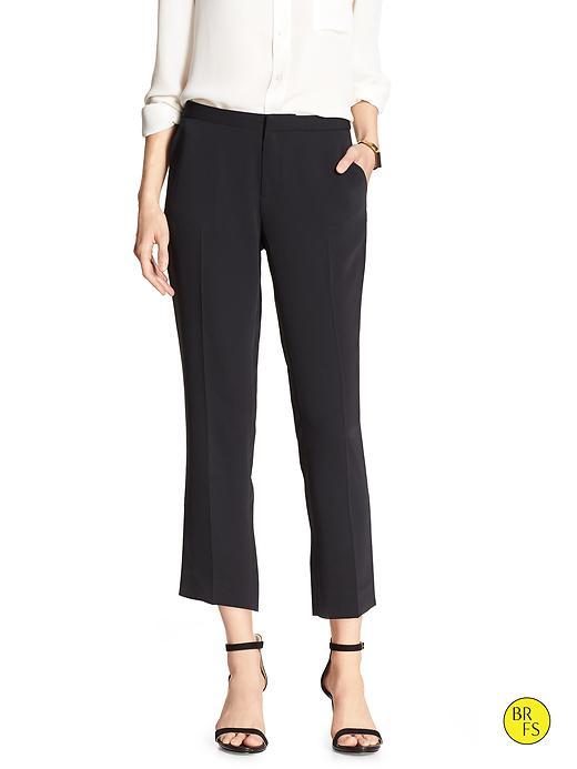 Banana Republic Factory Slim Fit Crop Size 0 - Black
