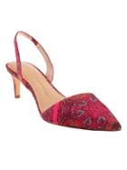 Banana Republic Hedy Slingback Pump Size 10 - Red Multi