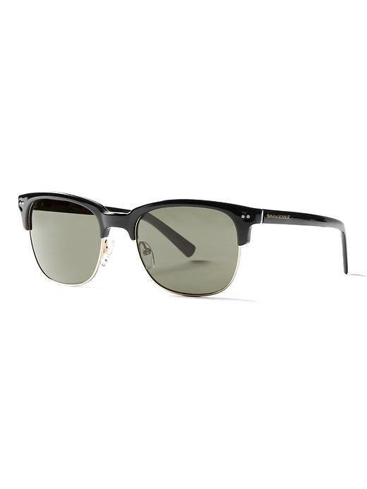 Banana Republic Mens Xavier Sunglasses - Shiny Black