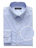 Banana Republic Slim-fit Tech-stretch Cotton Gingham Shirt