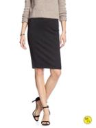 Banana Republic Womens Factory Midi Skirt Size L Petite - Black