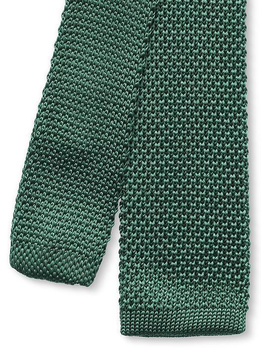 Banana Republic Knit Silk Skinny Tie - Emerald Green