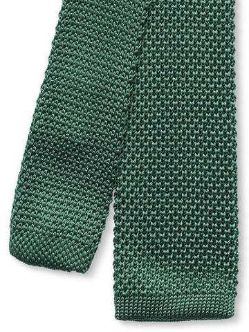 Banana Republic Knit Silk Skinny Tie - Emerald Green