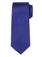 Banana Republic Mens Oxford Silk Nanotex Tie Voltage Blue Size One Size