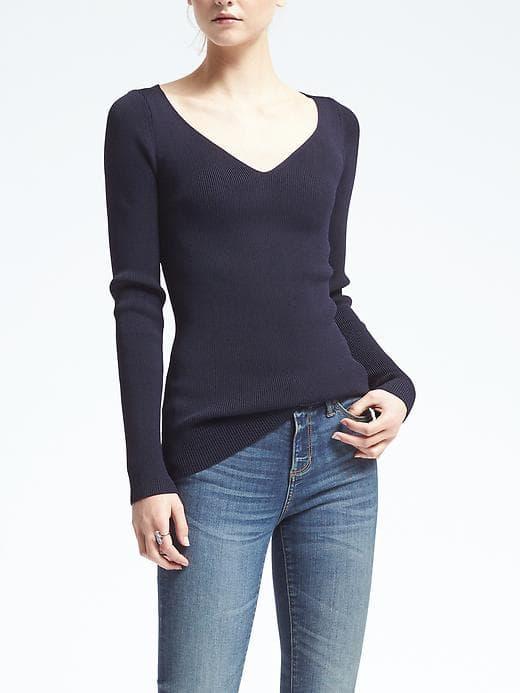 Banana Republic Womens Sweetheart Pullover - Navy