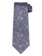 Banana Republic Textured Ground Floral Silk Nanotex Tie