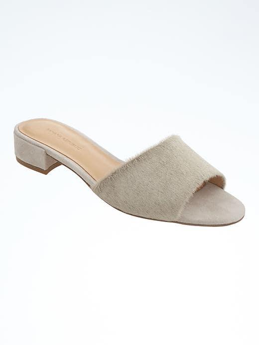 Banana Republic Low Heel Slide - Opal Grey