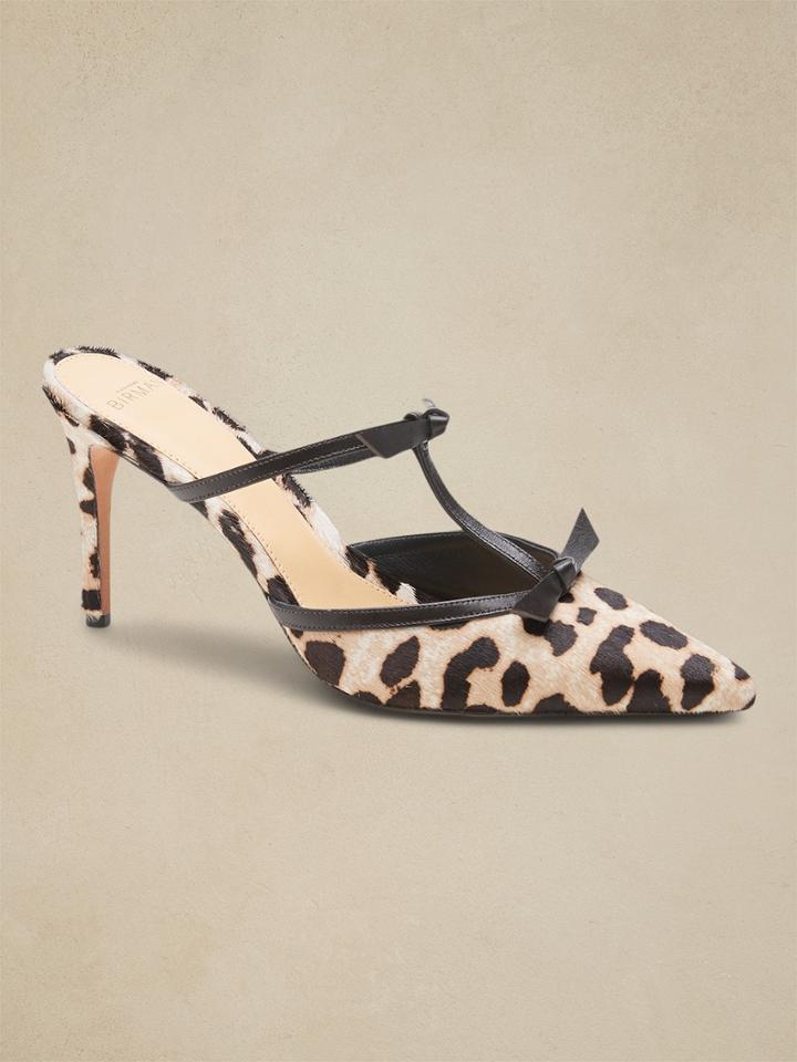 Alexandre Birman | Slim Clarita 85 Leopard-printed Leather Mule