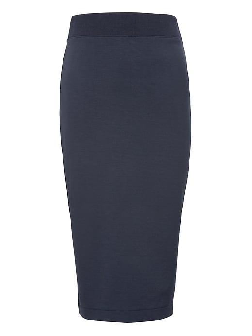 Banana Republic Womens Ponte Midi Pencil Skirt Navy Size S
