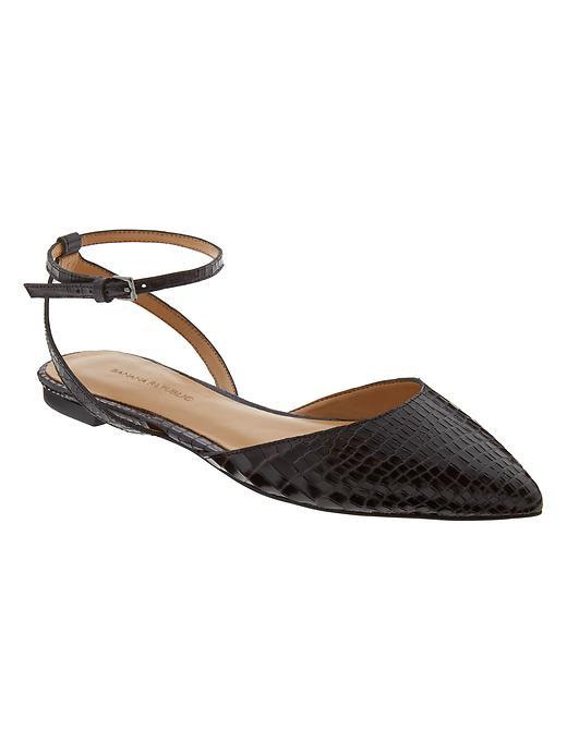Banana Republic Amanda Ankle Flat Size 10 - Black