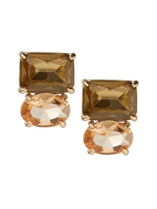 Banana Republic Womens Blush Gemstone Stud Earring Gold Size One Size