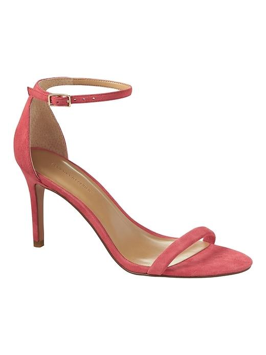 Banana Republic Womens Bare High Heel Sandal Sea Coral Size 11