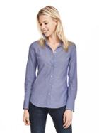 Banana Republic Womens Riley Fit Cobalt Shirt Size 0 - Neon Cobalt