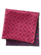 Banana Republic Mens Paisley Silk Pocket Square Size One Size - Orange