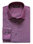 Banana Republic Slim Fit Non Iron Textured Solid Shirt - Sweet Cranberry