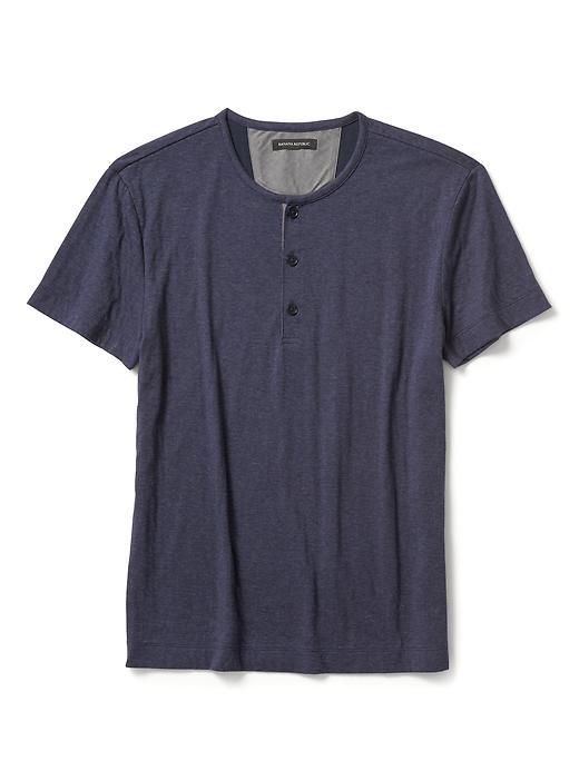Banana Republic Mens Midweight Tee - Navy