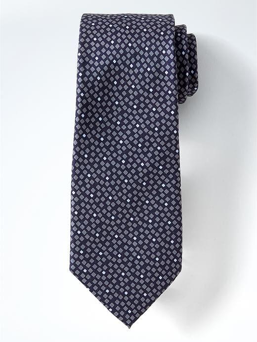 Banana Republic Confetti Square Silk Nanotex Tie - Wedgewood