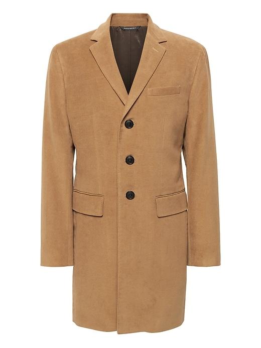 Banana Republic Mens Italian Moleskin Topcoat Camel Size M