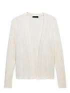 Banana Republic Womens Silk-cotton Rib-knit Cropped Cardigan Sweater Ivory Size Xxl
