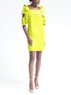 Banana Republic Womens Limited Edition Bow Shoulder Dress - Yellow