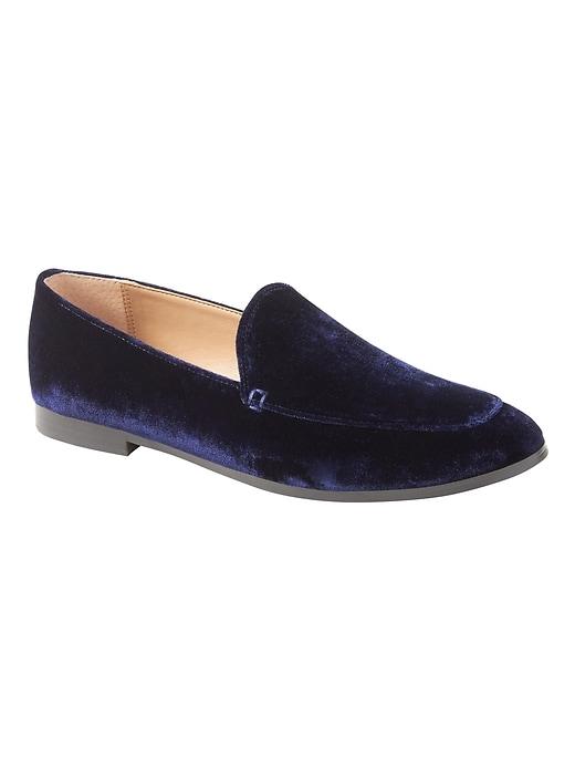 Banana Republic Womens Demi Velvet Loafer Navy Size 7