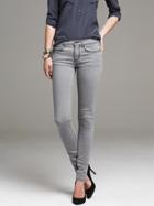 Banana Republic Womens Gray Skinny Ankle Jean Size 0 Regular - Dark Gray