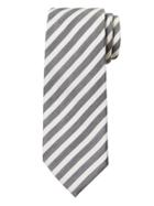 Banana Republic Mens Bar Stripe Cotton-silk Nanotex Tie Cool Slate Size One Size