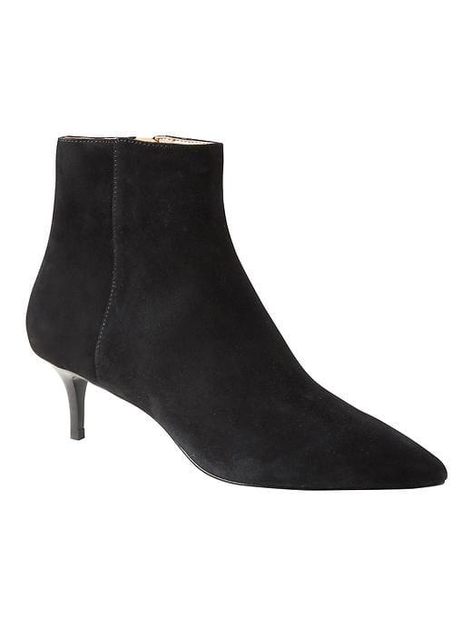 Banana Republic Kitten Heel Bootie - Black