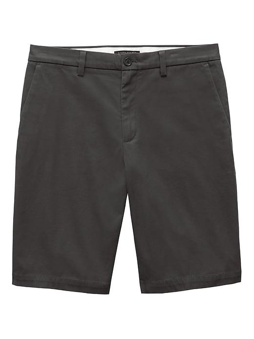 Banana Republic Mens 11 Stretch-cotton Emerson Straight Short Rock Gray Size 33w