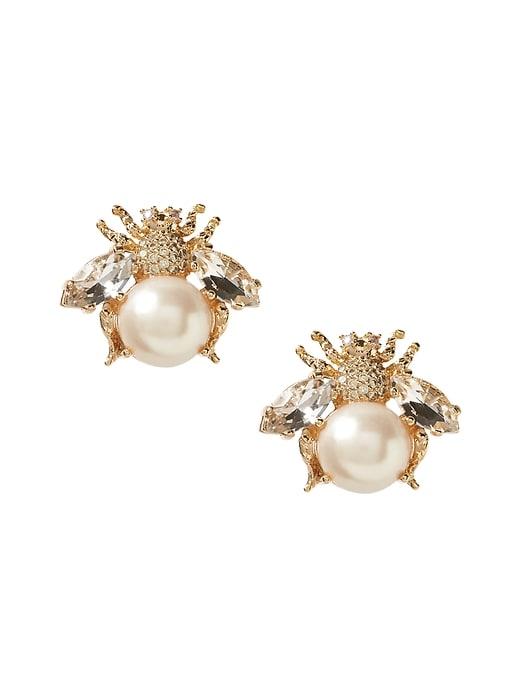 Banana Republic Womens Bee Stud Earring Gold Size One Size